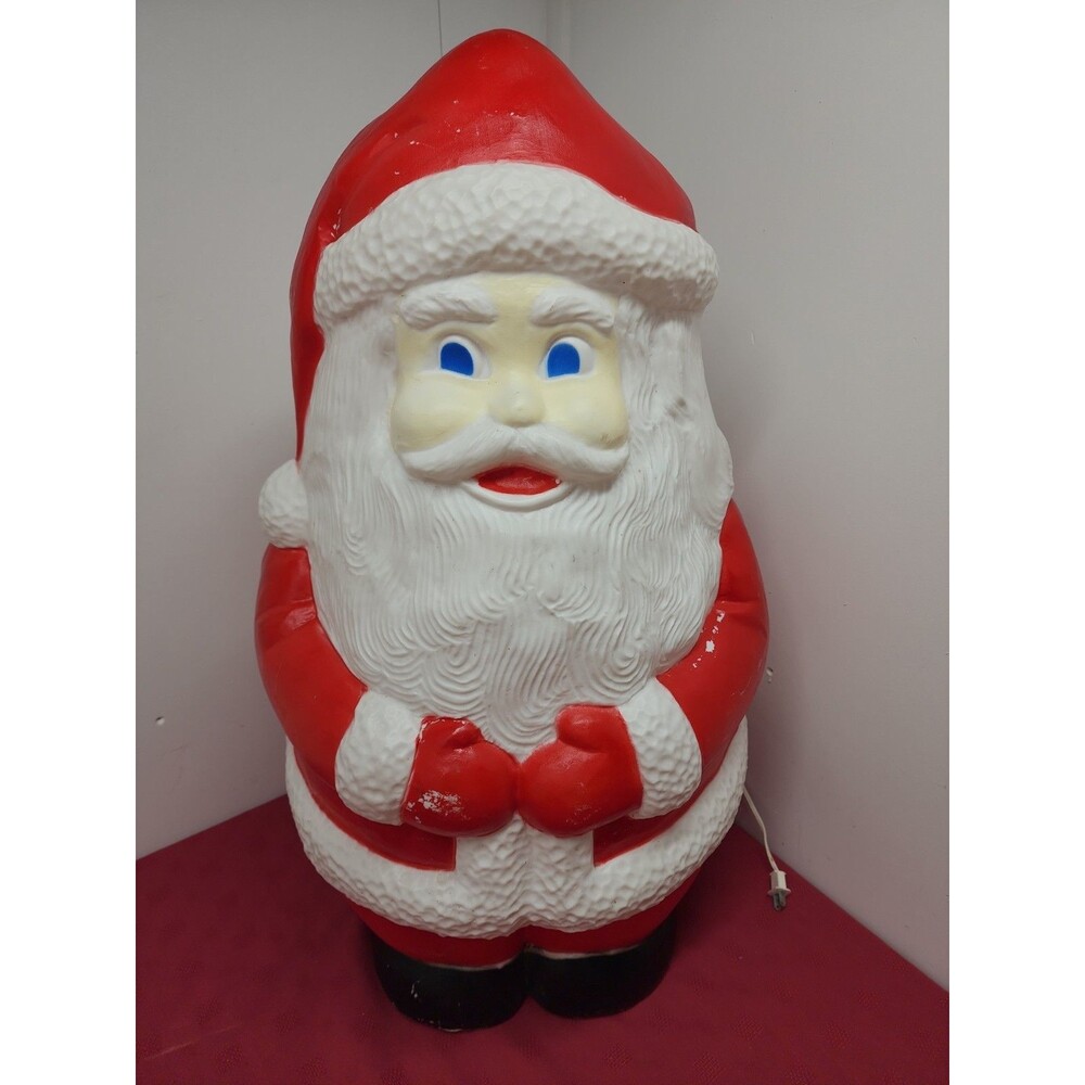 Vintage Union Products 1988 Santa Blow Mold 32 Inch Tested Working Hard To Find